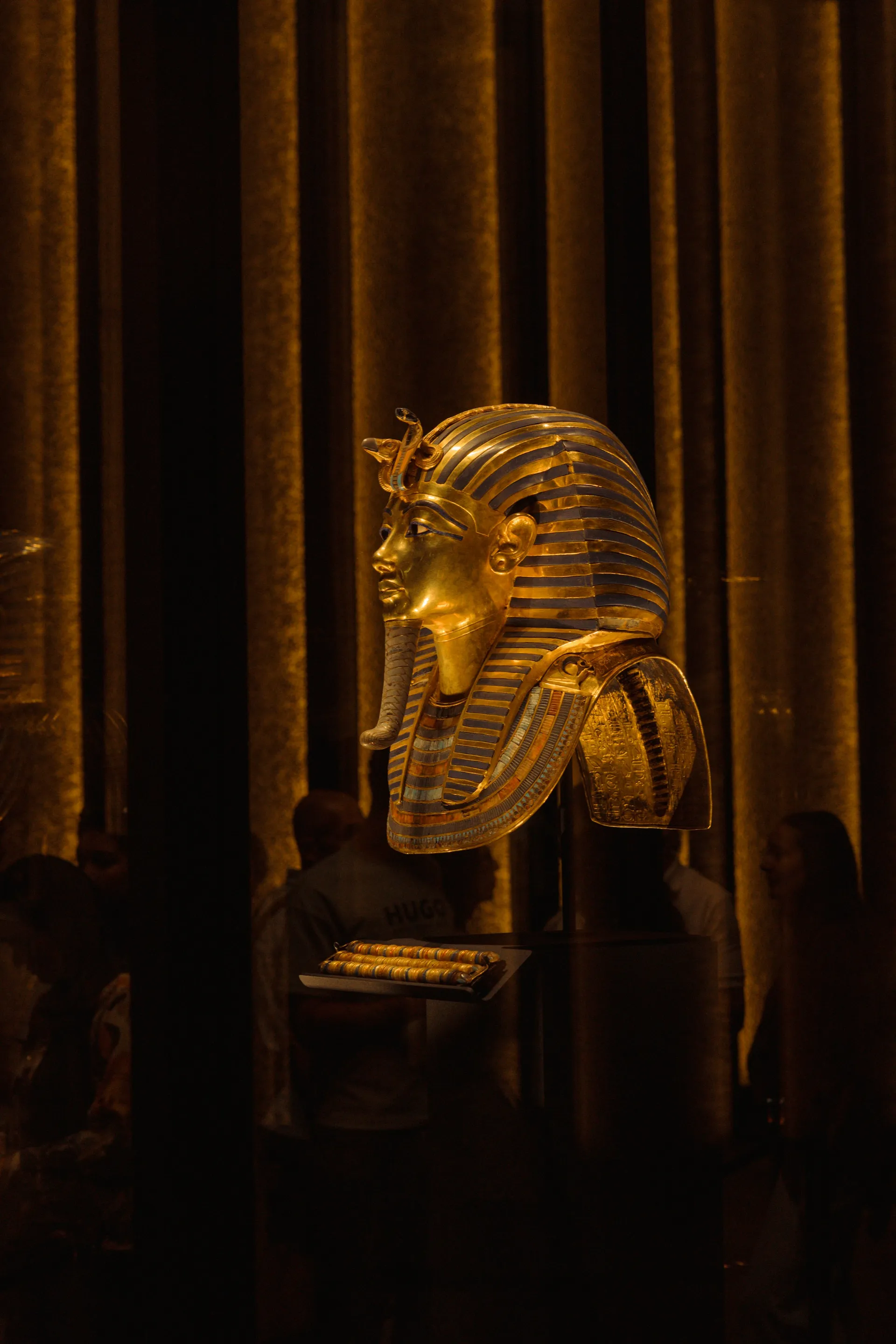 Masque funéraire en or de Toutânkhamon au Grand Musée Égyptien